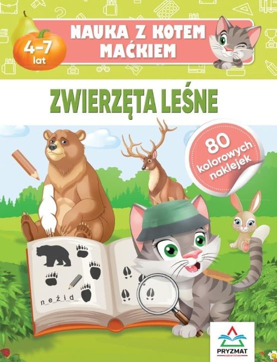 Zwierzęta Leśne. Nauka z Kotem Maćkiem dla Dzieci