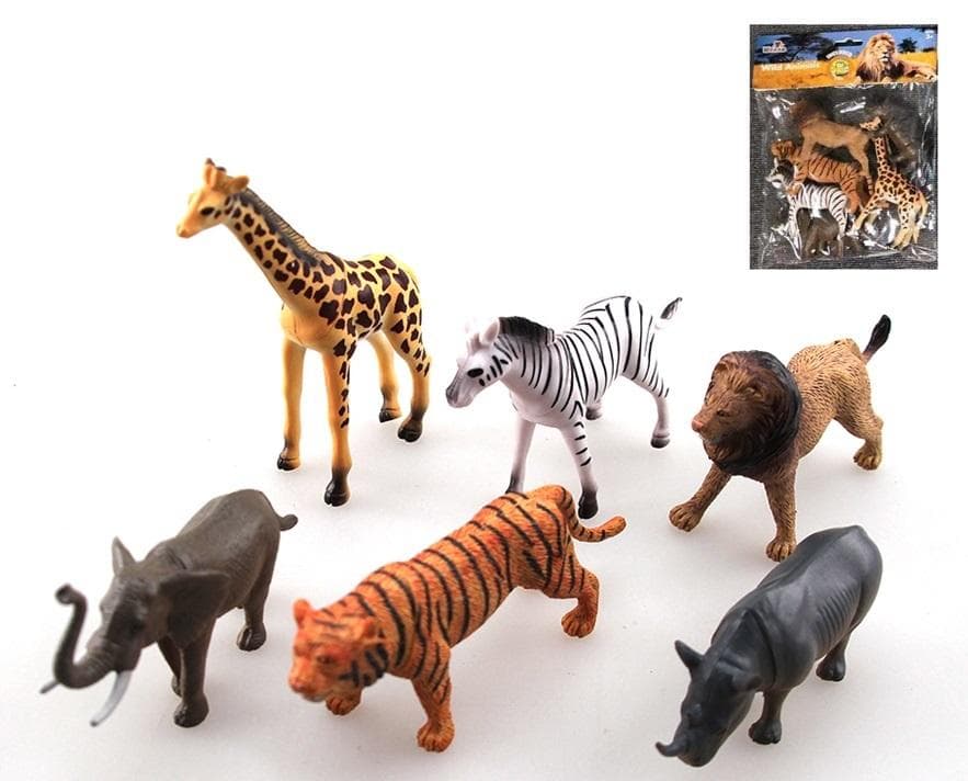 Figurki zwierząt safari 6 sztuk Animal Planet