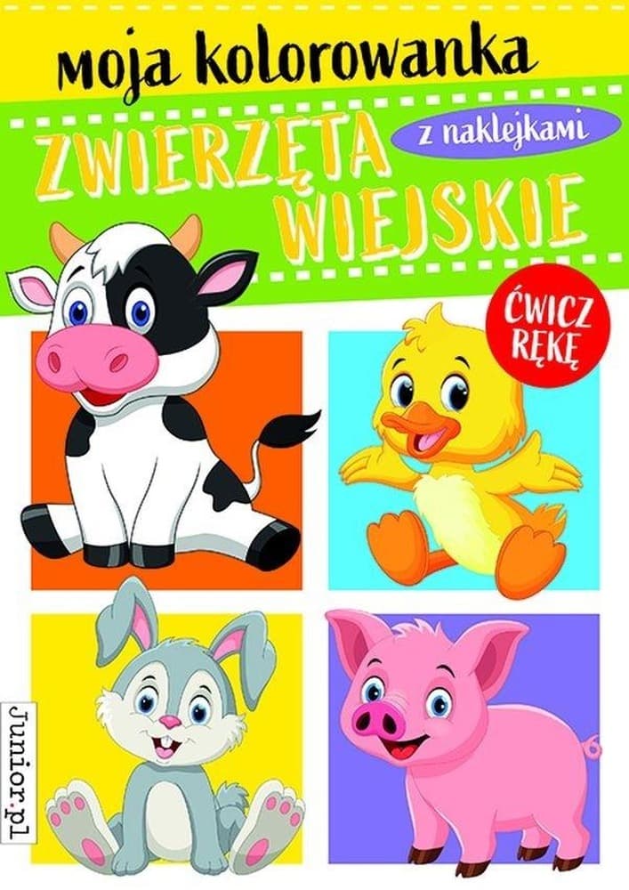 Zwierzęta Wiejskie. Kolorowanka dla dzieci