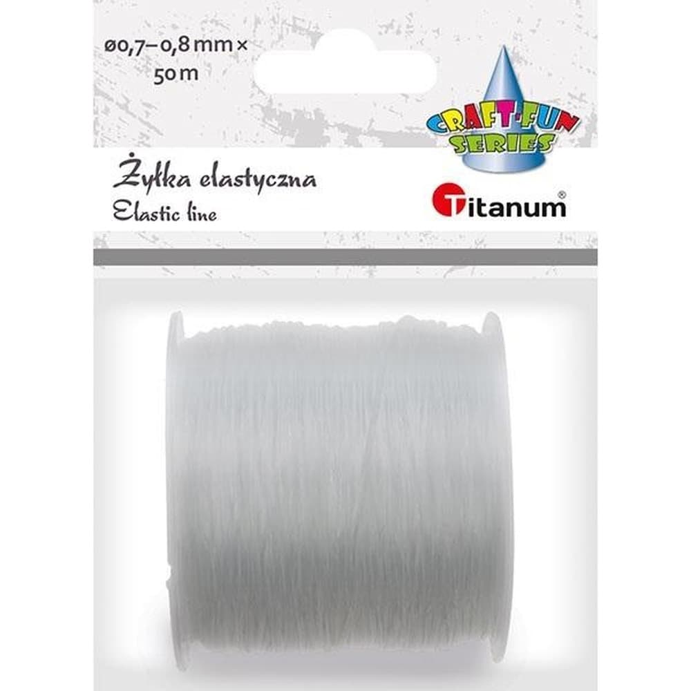 Żyłka silikonowa transparentna 0,7-0,8 mm 50 m