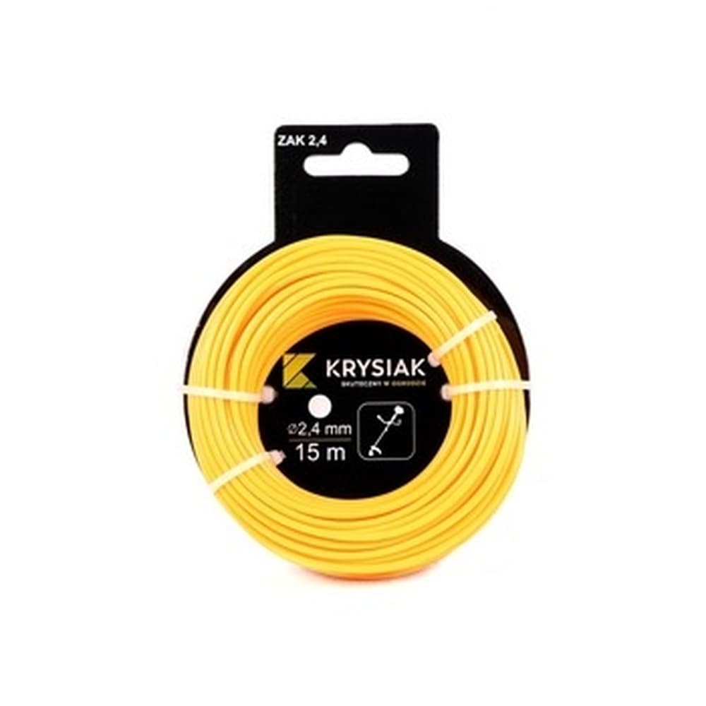 Żyłka tnąca okrągła do kos i podkaszarek 2,4 mm x 15 m